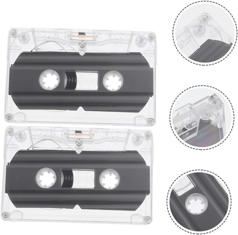 OSALADI 20 Pcs Blank Audio Tape Empty Audio Tapes Blank Cassette Tapes Recordable Audio Tapes Recordable Audio Cassette Tapes Blank Audio Cassette Tape Plastic High Transparency - Image 4